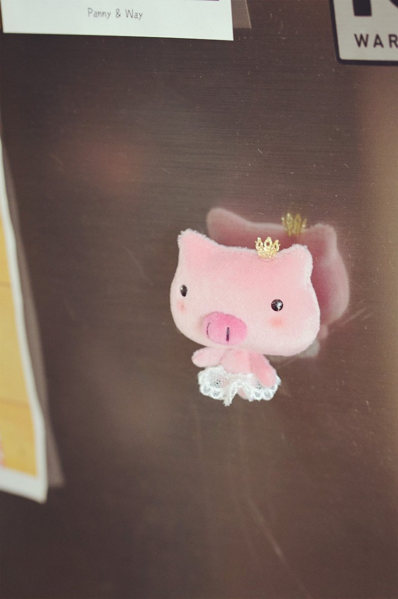 Bucute Dia Pig ~ Modeling Doll Magnet/Birthday Gift Choice/Exclusive Sale/ - Magnets - Polyester Pink