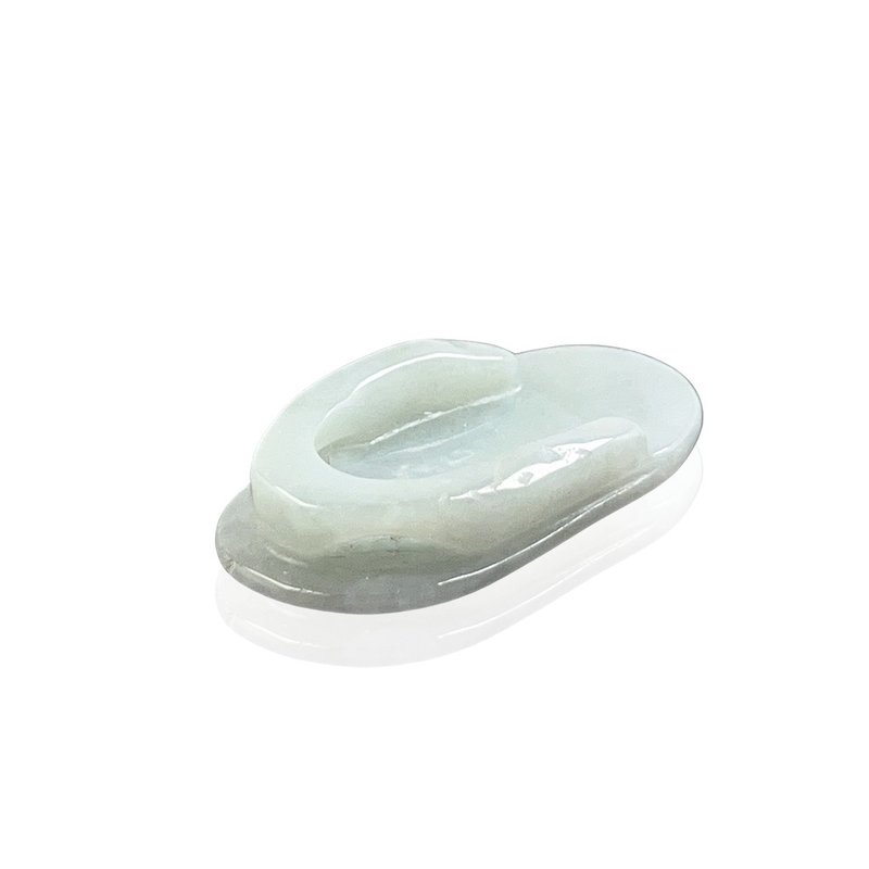 White Jade Slippers Ornaments | Natural Burmese Jade A Grade Jade | Gifts - ของวางตกแต่ง - หยก สีเขียว