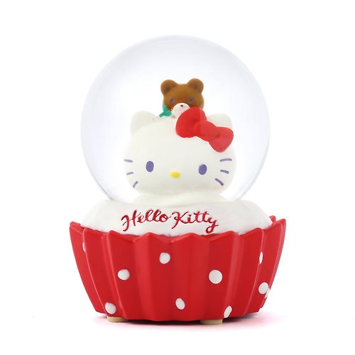 JARLL 讚爾藝術 Hello Kitty 小熊甜心 水晶球擺飾 生日情人節 聖誕交換禮物 療癒