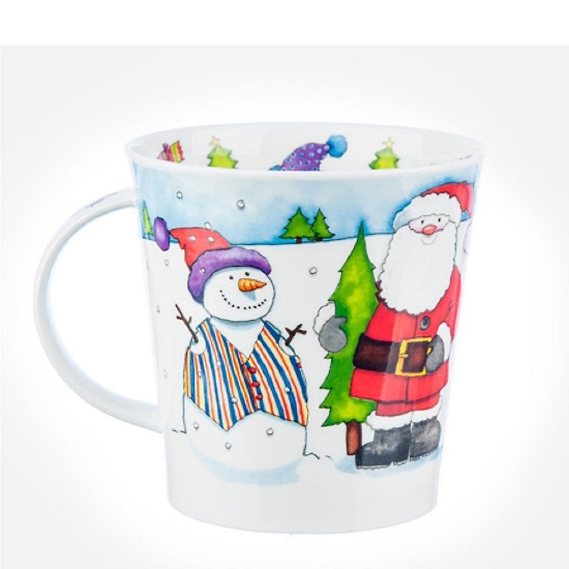 Christmas good friend mug - snowman - Mugs - Porcelain Multicolor