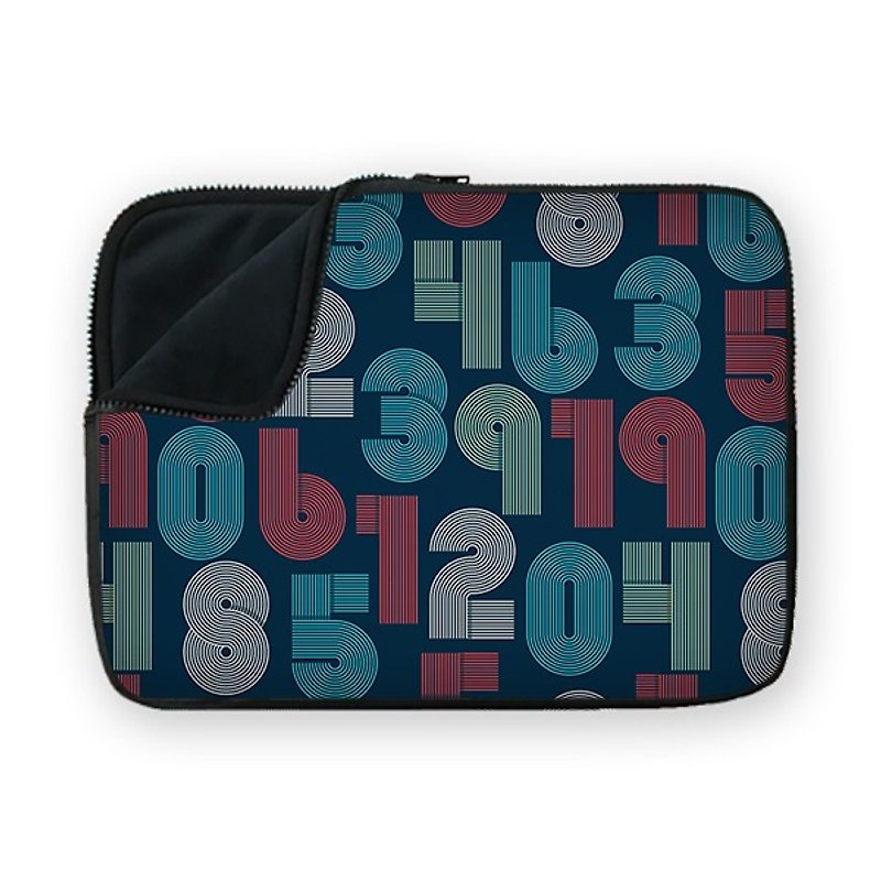 Retro Number waterproof shock-absorbing laptop bag BQ7-MSUN20 - Laptop Bags - Other Materials 
