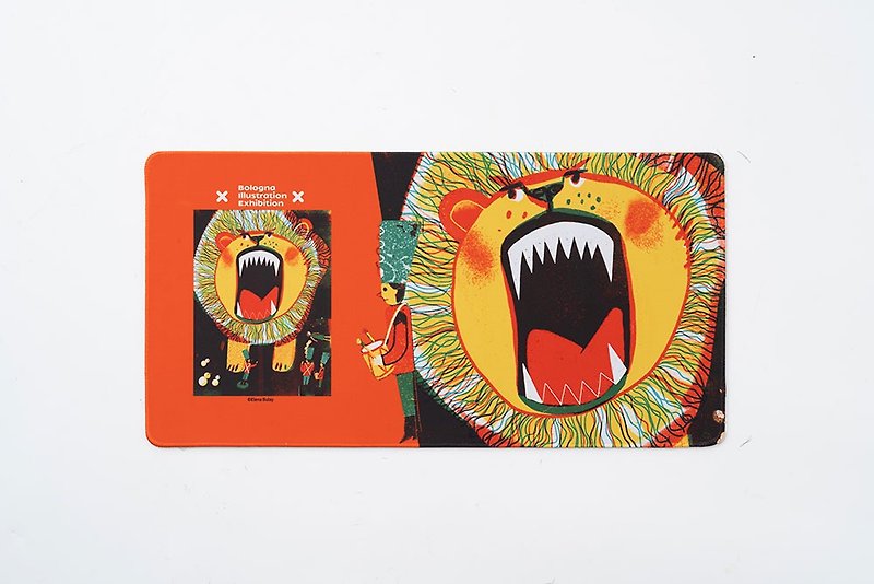 Bologna Mouse Pad - Loud Lion - แผ่นรองเมาส์ - วัสดุอื่นๆ สีส้ม