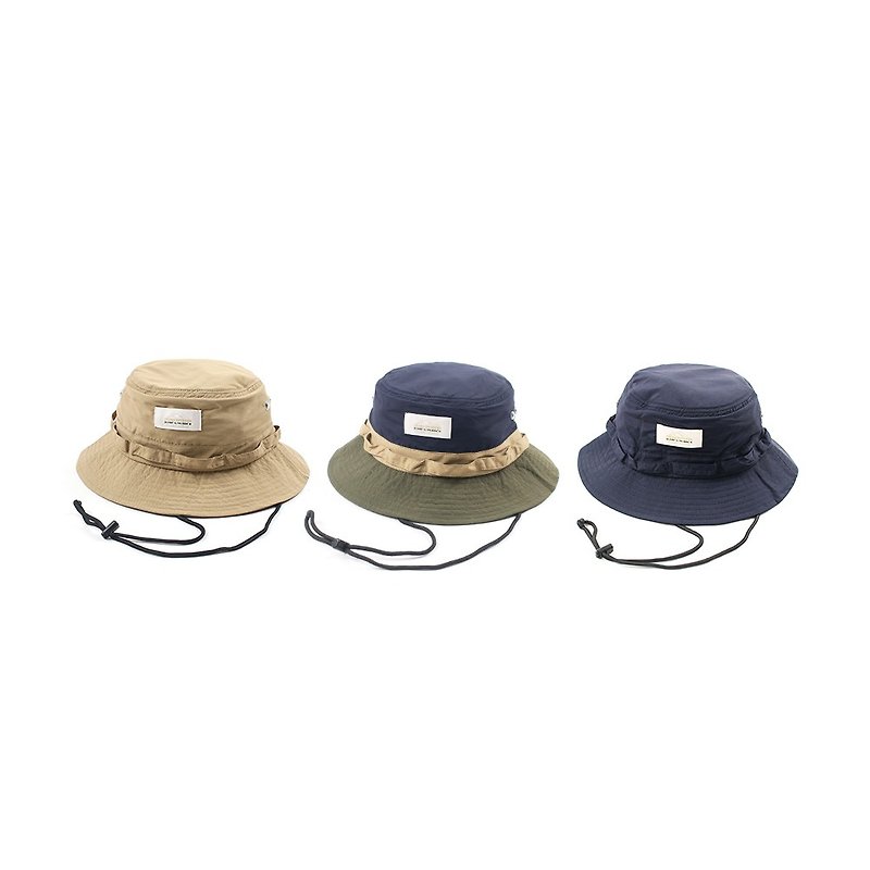 Hong Kong brand Urban Outdoor light/permeable series plaid tactical bucket hat mountaineering function - Hats & Caps - Nylon Multicolor