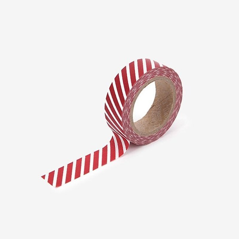 Dailylike single roll of paper tape-74 slash red, E2D43441 - Washi Tape - Paper Red