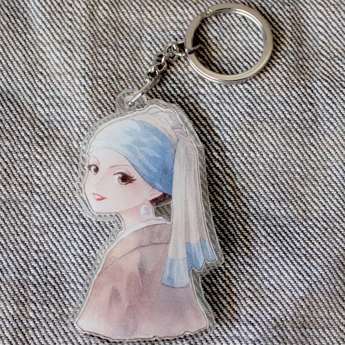 Kai3studio Keychain : The girl with pearl earring