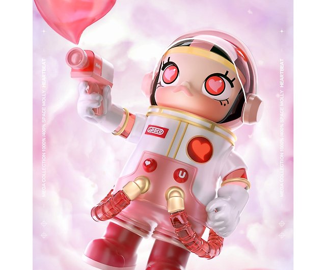 MEGA Collection 400% SPACE MOLLY Heart - Shop POPMART-Fubees