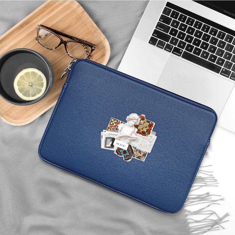 Renaissance, Laptop Sleeve 15 Inch, Macbook Air 11 Inch Case, Macbook Pro 13 - กระเป๋าแล็ปท็อป - หนังเทียม สีน้ำเงิน