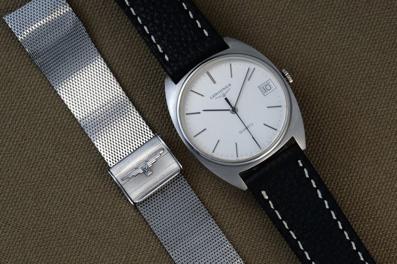 LONGINES gents Date 1980 vintage 情人節 禮物 男錶 女錶 中 - 男錶/中性錶 - 不鏽鋼 銀色