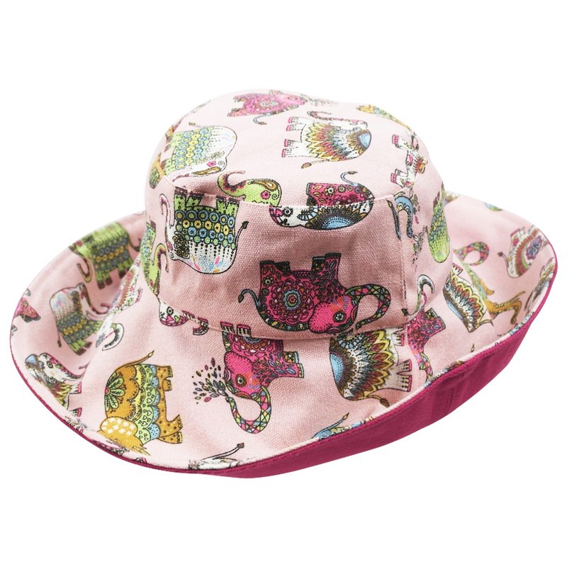 ATIPA Reversible Wide Brim Sun Hat (Sun UV Protection) - Hats & Caps - Cotton & Hemp Pink