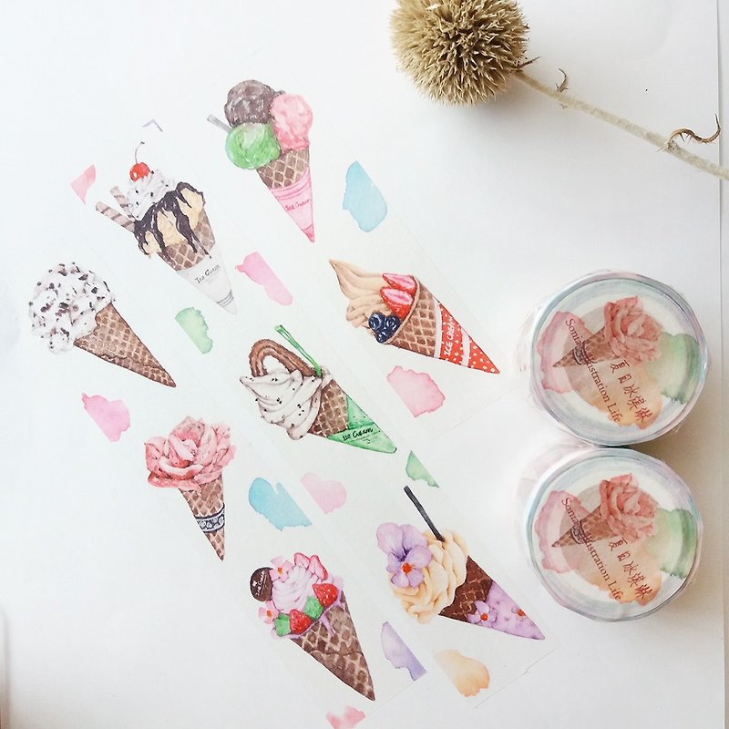 Summer ice cream paper tape - Washi Tape - Paper 