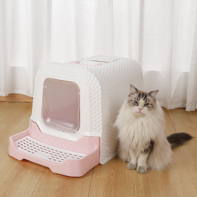 【MPETS】Let cats use the toilet elegantly and comfortably! ECO environmentally friendly and deodorant cat litter box - Cat Litter & Cat Litter Mats - Other Materials 