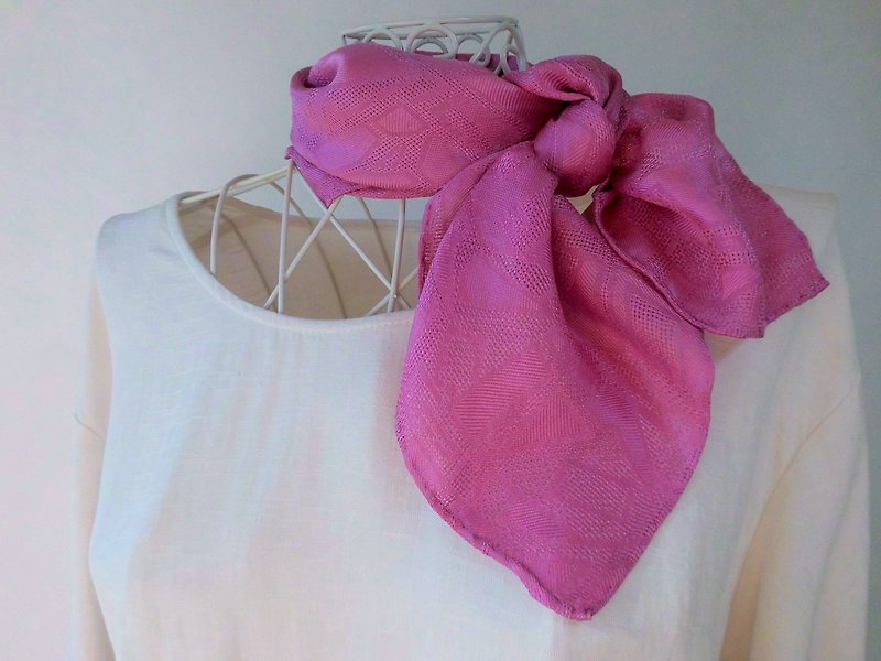 Plant dyeing · silk · scarf (Plum Purple _ 1) - Scarves - Silk Purple