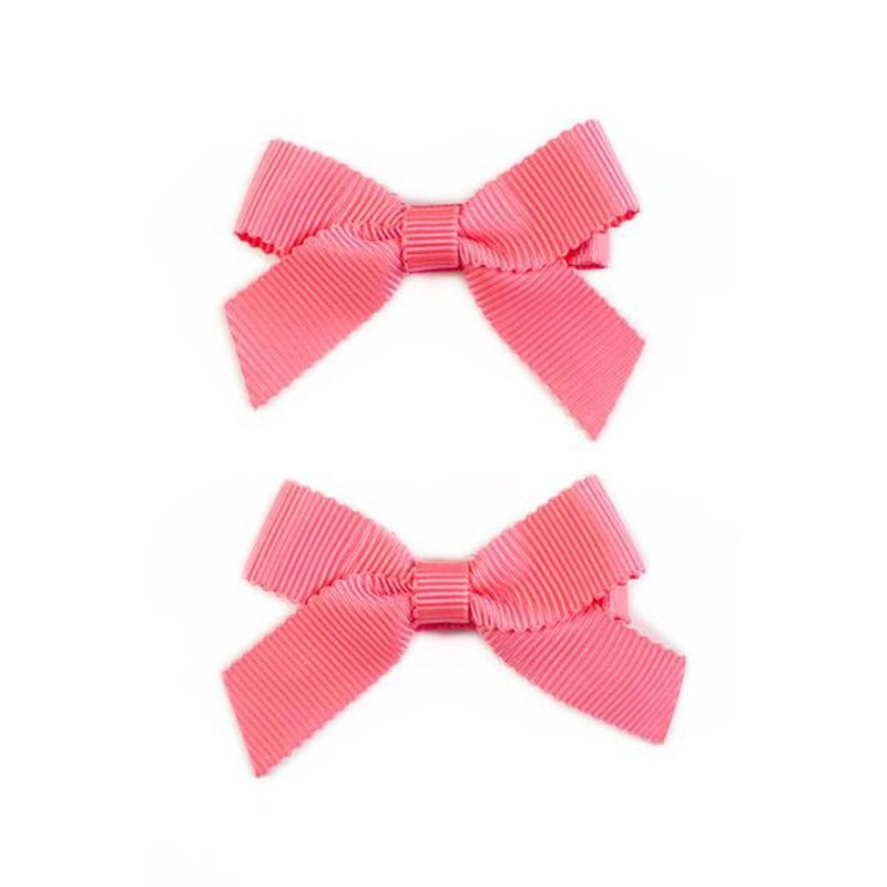 British Ribbies classic bow 2 into the group-coral red - Hair Accessories - Polyester 