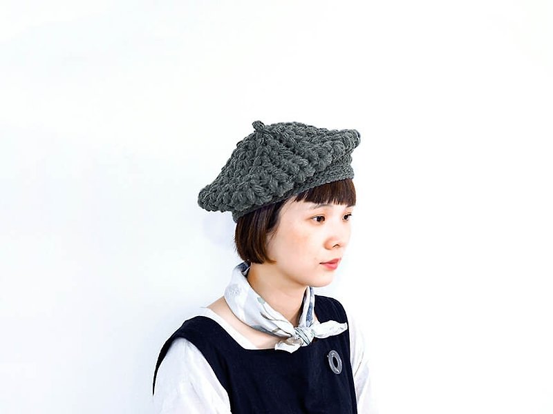 CoCo beret - หมวก - วัสดุอื่นๆ สีเทา