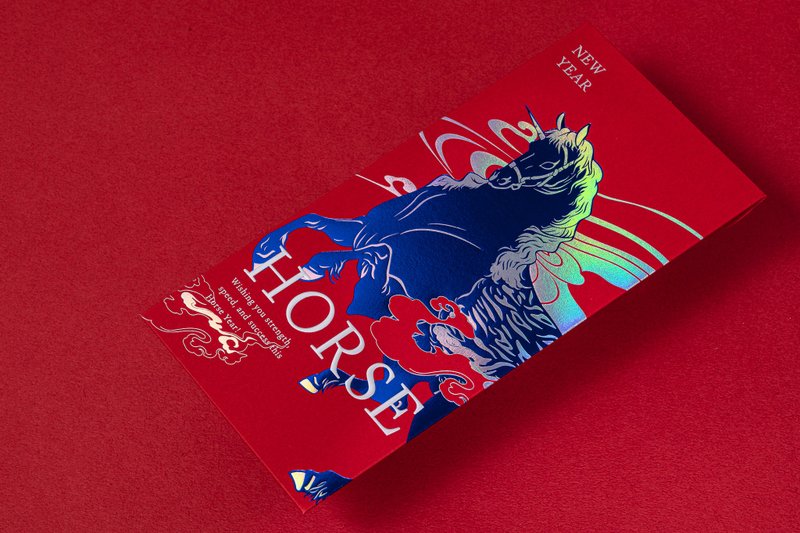 【Fast Shipping】Galloping Horses & Spring's Arrival Red Envelope (Limited Edition Year of the Horse Red Envelope) - ถุงอั่งเปา/ตุ้ยเลี้ยง - กระดาษ สีแดง