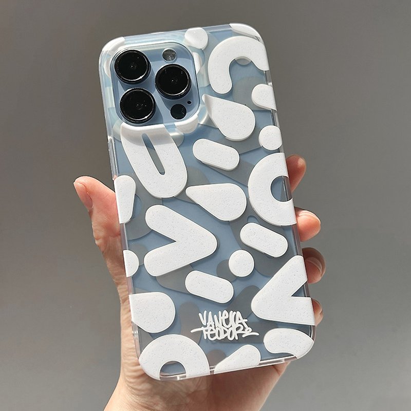 塑膠 手機殼/手機套 透明 - iPhone 14/13/12/Pro/Max Vanessa 雙層保護 磨砂設計情侶手機殼