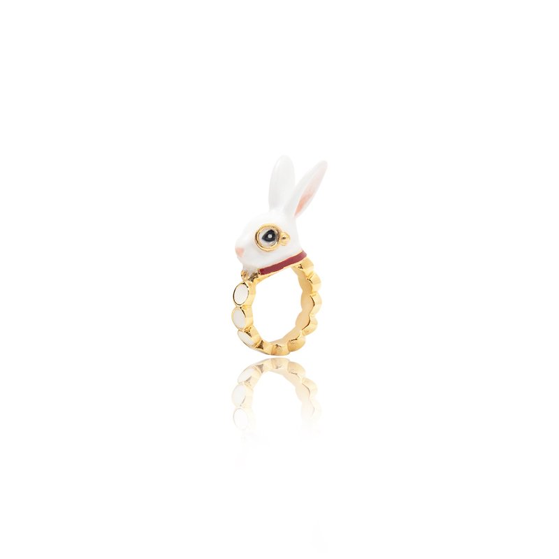 Alice Rabbit Ring - แหวนทั่วไป - วัตถุเคลือบ 
