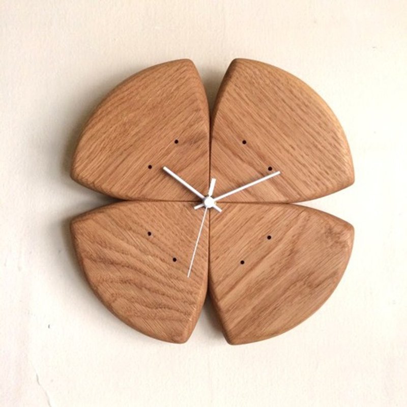 Wall clock Yotsuba Oak <Made to order> - นาฬิกา - ไม้ 