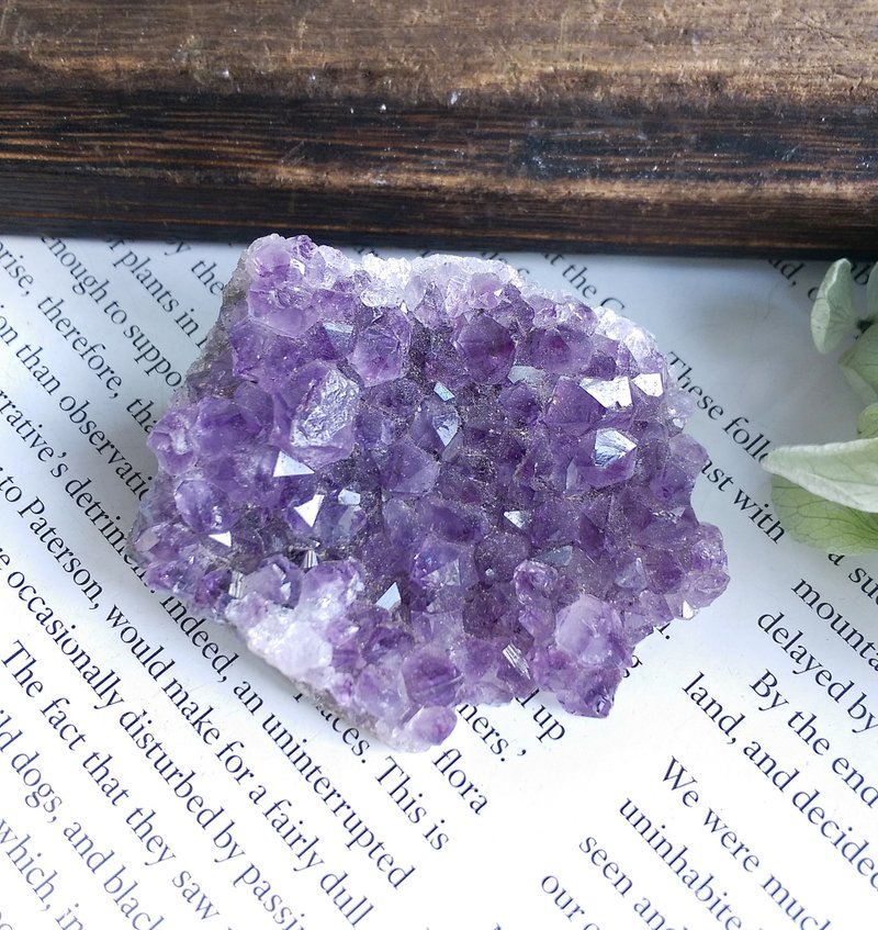 Amethyst 巴西產地 原皮紫水晶 晶簇 天然礦石 原礦 - 擺飾/家飾品 - 其他材質 