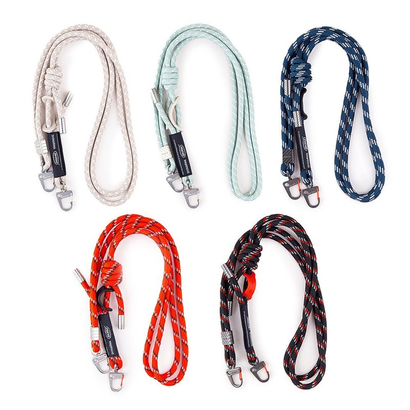 Dyno adjustable double buckle lanyard 6mm-with spacers (5 colors) - เชือก/สายคล้อง - วัสดุอื่นๆ หลากหลายสี