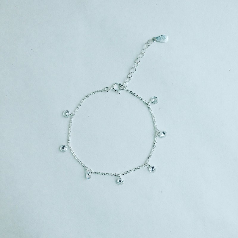 【 PURE COLLECTION 】- Transparent exists .925 silver crystal bracelet - Bracelets - Other Metals Transparent
