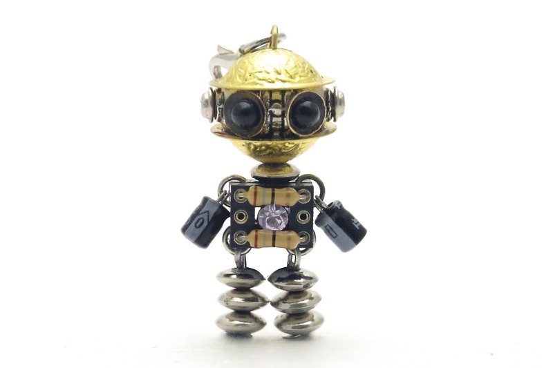 picobaby robot necklace - สร้อยคอ - โลหะ 