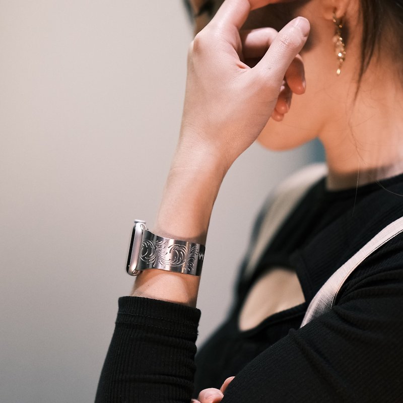 【Stylish Accessories】Apple Watch Bangle Arabesque Beauty - สร้อยข้อมือ - สแตนเลส 