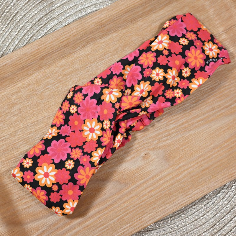 粉紅色 彩絲糖 Chelsea 髮帶 - 髮箍/髮帶 - 棉．麻 