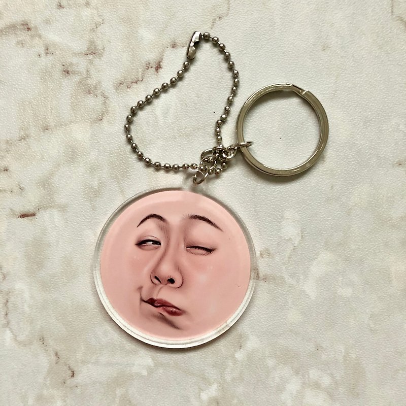 KEY RING ll KEY CHAIN :: face for someone no.10 - Charms - Acrylic 