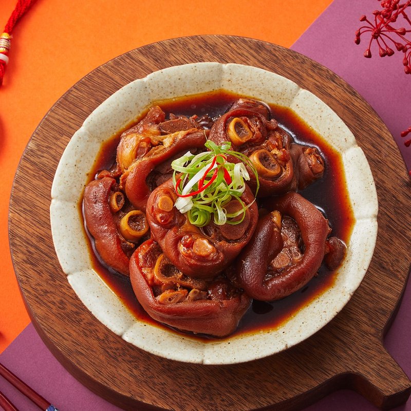 (預購)【錦霞樓】老滷冰糖豬腳-650g(固形物500g) - 其他 - 其他材質 紅色
