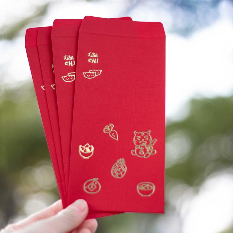 虎爺 燙金紅包袋 三只一組 歡迎 企業訂製 紅包袋 福袋 - 紅包袋/春聯 - 紙 紅色