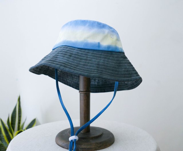 Hemp Blue Tie Dye Bucket Hat Hemp Blue Tie Dye Bucket Hat