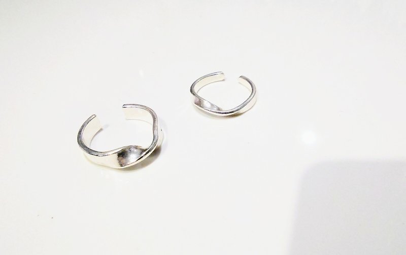 Silver pair of rings - แหวนทั่วไป - เงินแท้ สีเงิน