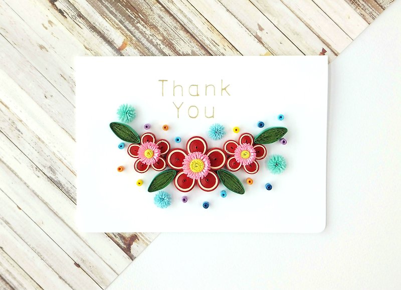 Hand made decorative cards-flower - Cards & Postcards - Paper Red