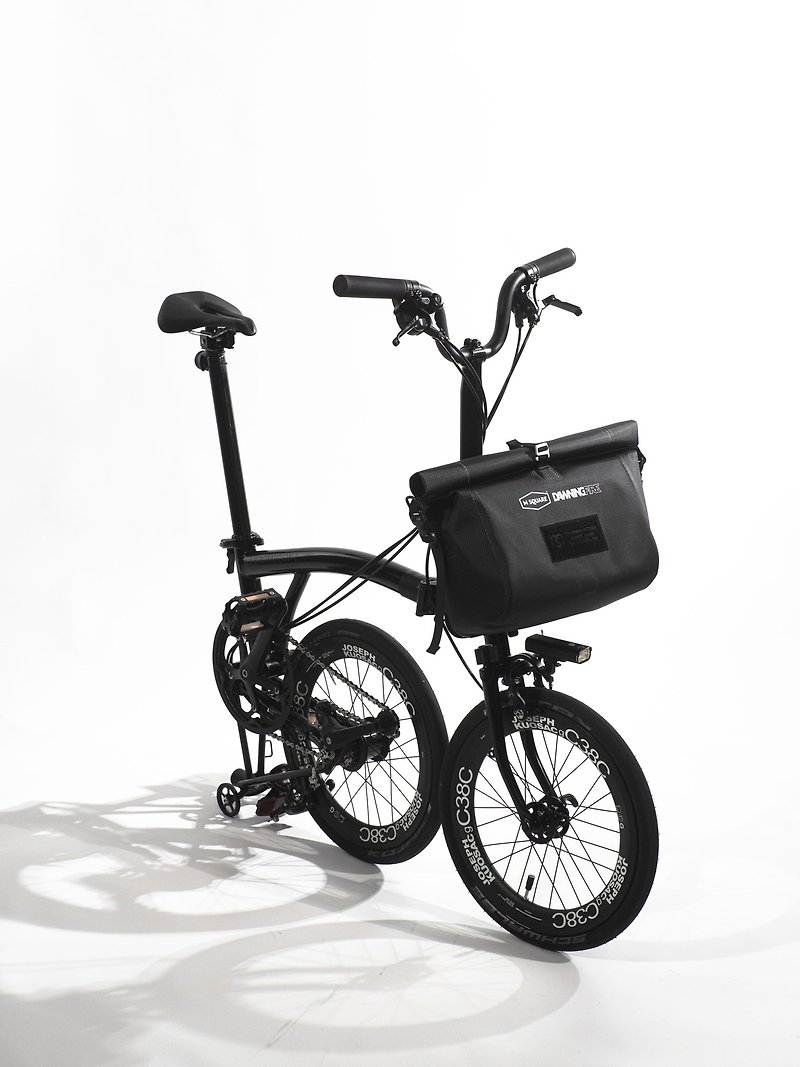 DawningFire brompton bag + Trigo frame - 自転車・サイクリング - サステナブル素材 ブラック