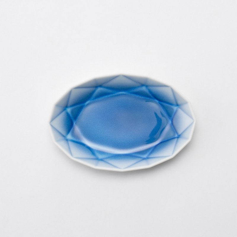 Pastel Origami Dish / Arita Jewel Oval - จานและถาด - ดินเผา 