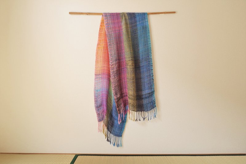 Wall Art Sunset Over The Sea Wall Decor Tapestry Shawl(L) 35 silk - ตกแต่งผนัง - ผ้าไหม หลากหลายสี