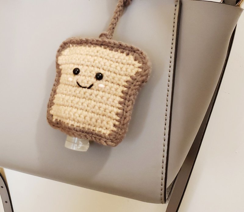 Woven Smile Toast Sanitizer Cover :) - Other - Other Man-Made Fibers Brown