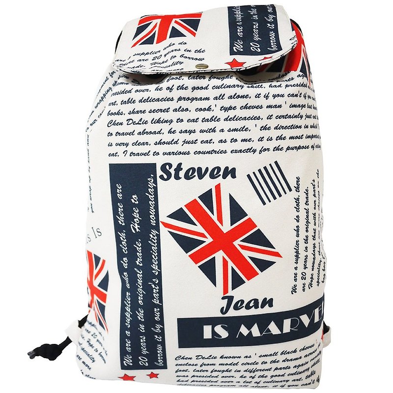 【Is Marvel】British temperament package - Backpacks - Polyester Black