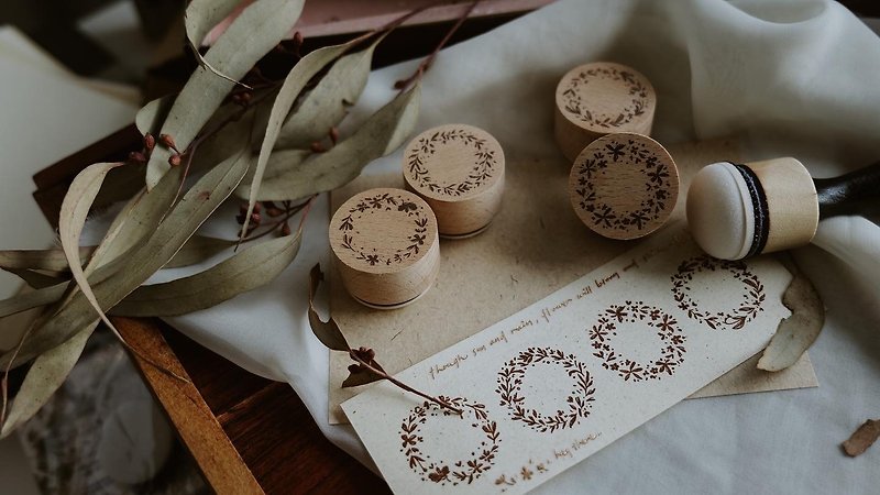 Stamp Set-Early Summer Flower Bagel - ตราปั๊ม/สแตมป์/หมึก - ไม้ 