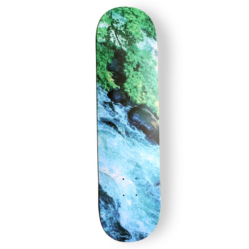 【 日本文様をアップデートする 】雨水　コラボスケボーデッキ - 海報/掛畫/掛布 - 木頭 多色