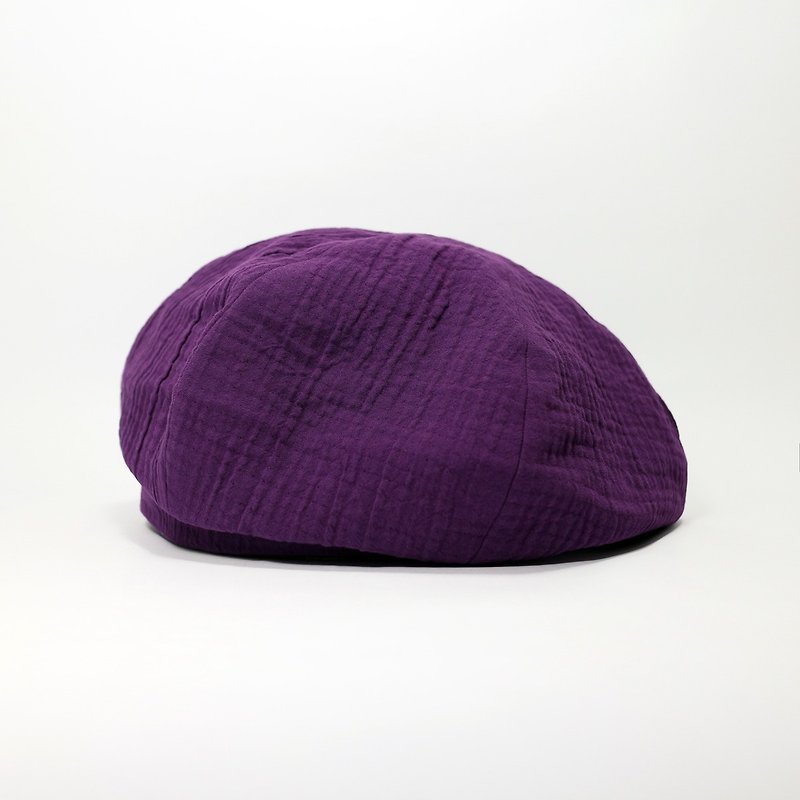 JOJA / Belle / Thick seersucker / Lilac - Hats & Caps - Cotton & Hemp Purple