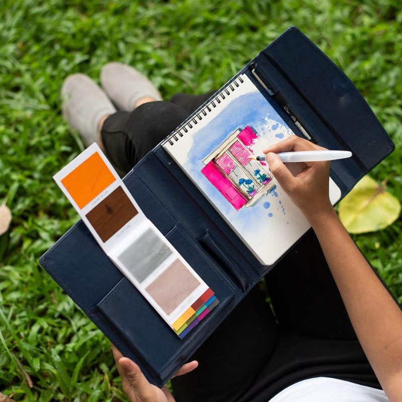 Viviva A5 Portable Paint Kit - Mess-Free, Compact & Creative Travel Art Supplies - อื่นๆ - วัสดุอื่นๆ 