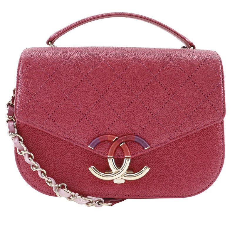 【日本直送】シャネル CHANEL ココマーク トップハンドル ハンドバッグ 2WAYショルダー A93659 キャビアスキン ピンク レディース【中古】 - 手提包/手提袋 - 真皮 粉紅色