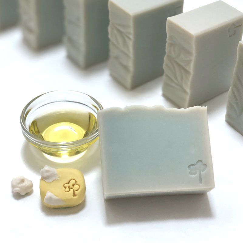 【ハーブ丨保湿】フレッシュマルセイユ石鹸丨72％オリーブオイル - ボディソープ - 寄せ植え・花 ブルー