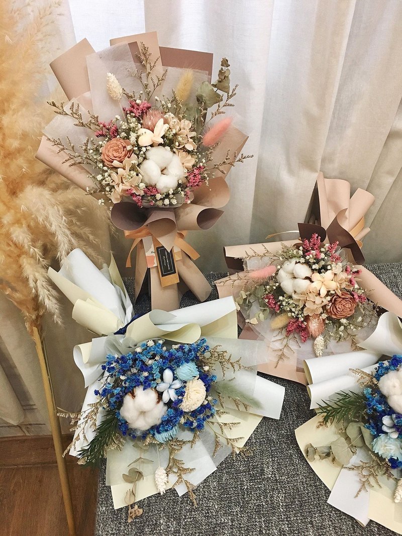 永生花束【 For Dear 】乾燥花束 生日禮物 畢業花束 母親節花束 - 乾燥花/永生花 - 植物．花 