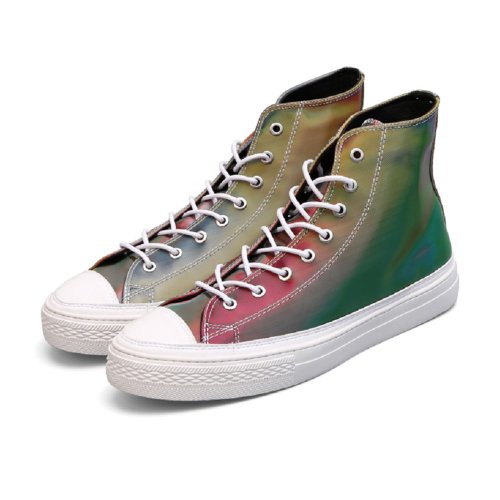 BLESS SHOE 日光 幻彩變色彩色 反光鞋 情侶款 手工休閒鞋
