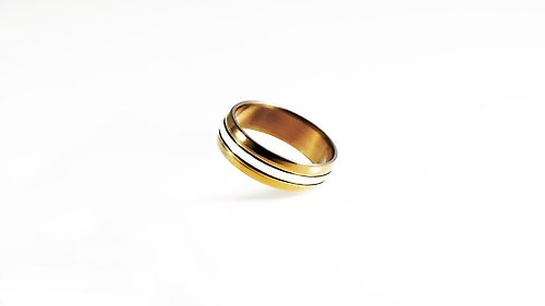 鈦坦維克 Titanvek鈦合金戒指,雙色銀河7mm,多色系