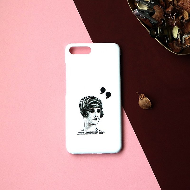 iPhone系列 法式經典復古女人手機殼 /保護套 - Phone Cases - Plastic White