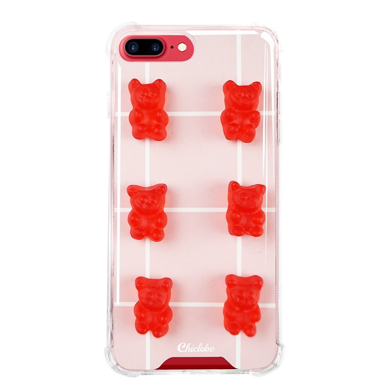 【小熊軟糖-紅】反重力防摔手機殼 - 手機殼/手機套 - 塑膠 紅色